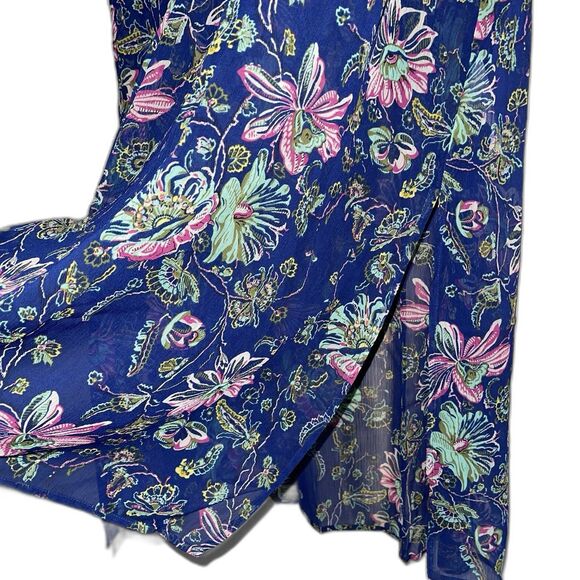 C Wonder Sheer Duster Top Plus Size 26WP Long Sleeve Coverup Floral Womans - Picture 6 of 10